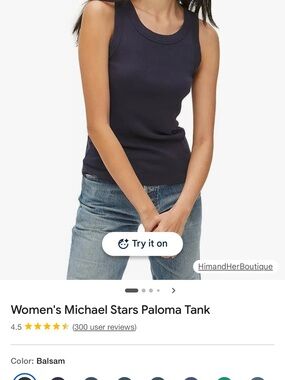 Michael Stars Women's Paloma Tank - Black - Large